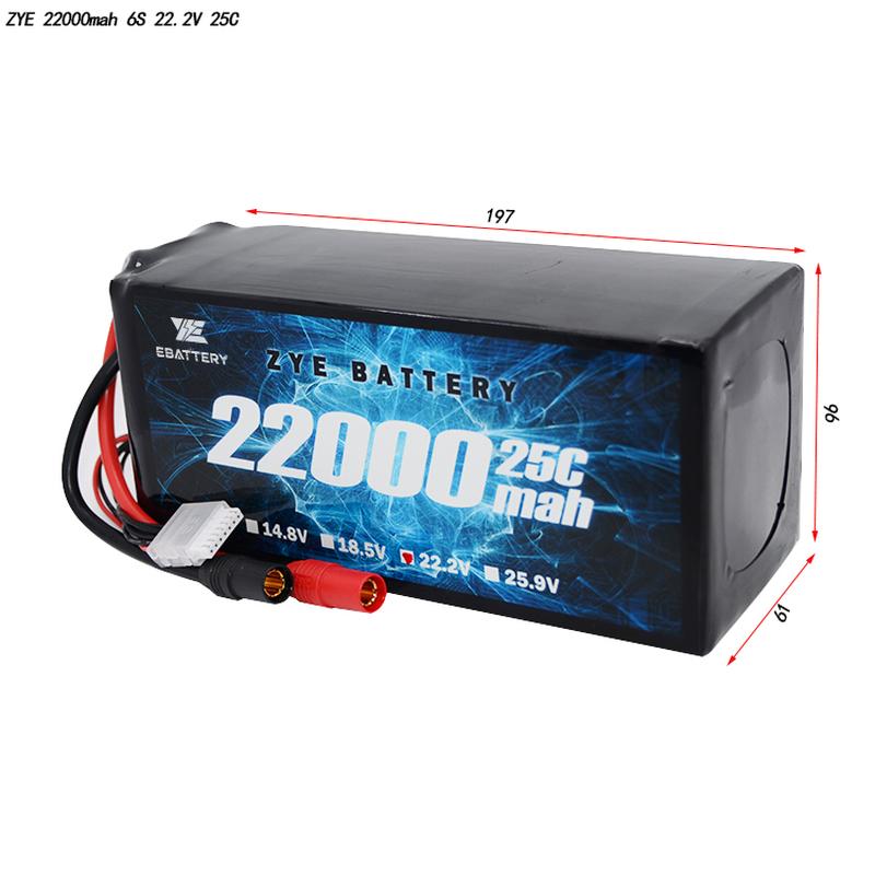 Bateri lipo 22000mah 14s