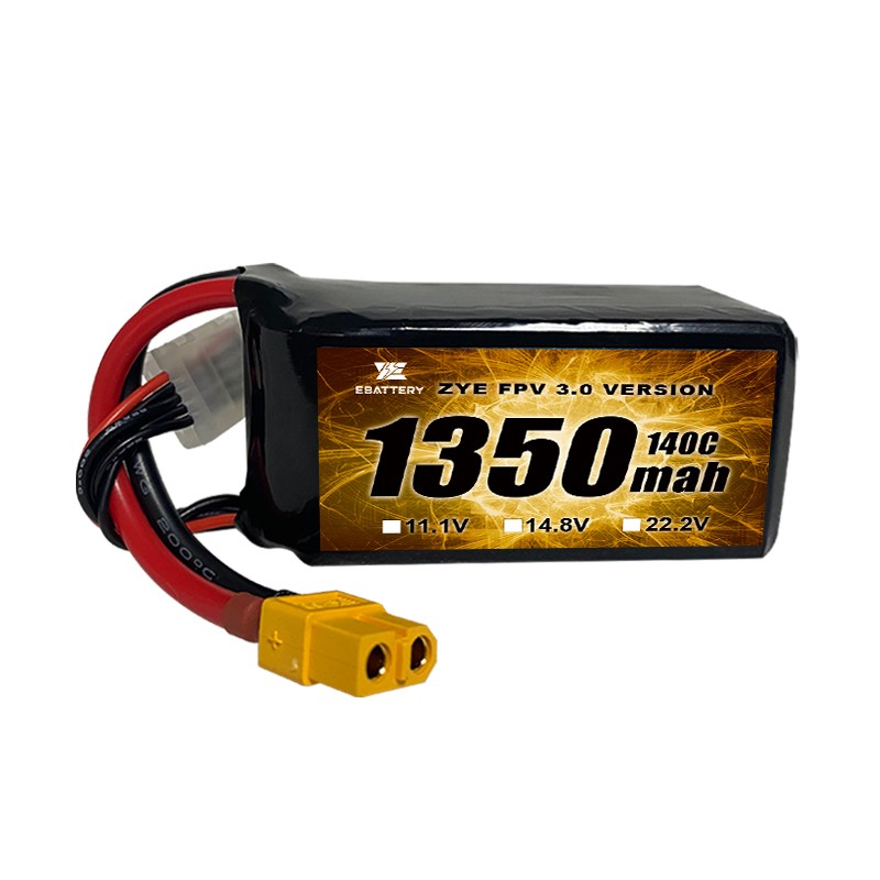 Bateri Lipo 120C 1350mah 1550mah tinggi untuk FPV Drone